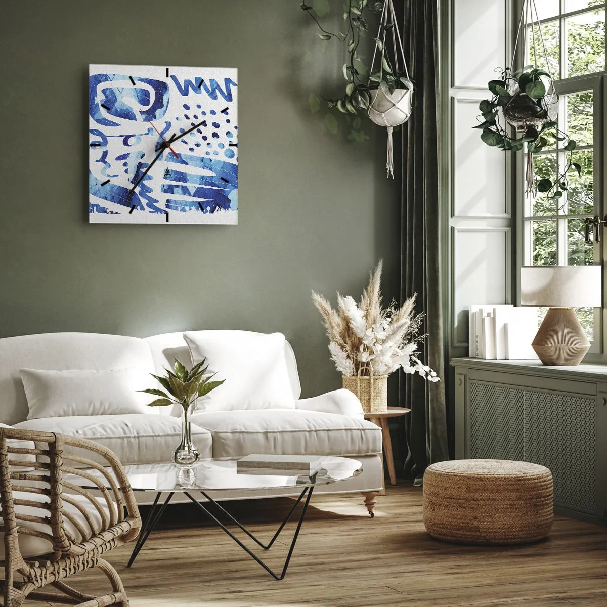 Nástěnné hodiny - Zpět ke kořenům - 30x30 cm