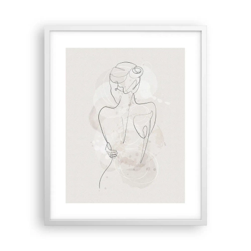 Plakát v bílém rámu - Jako citlivý nástroj - 40x50 cm