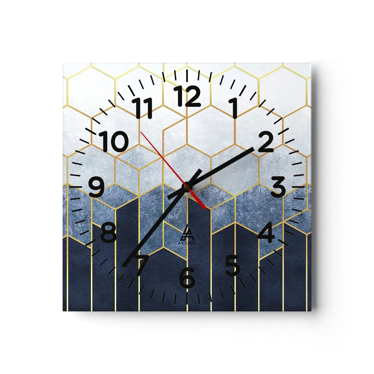 Nástěnné hodiny - Kompozice v synkopickém rytmu - 30x30 cm