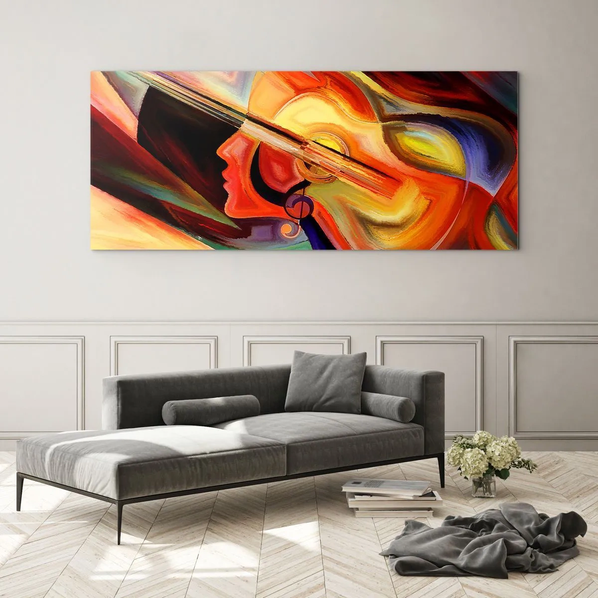 Obraz na skle - Všechno je v pořádku - 140x50 cm