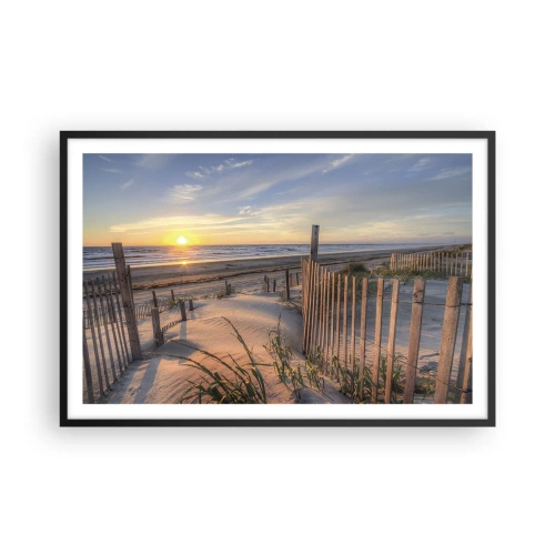 Plakát v černém rámu - Odlesk a stín větru - 91x61 cm