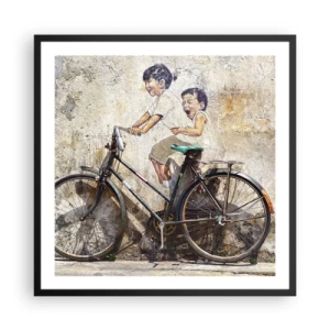 Plakát v černém rámu - Pravda nebo klam? - 60x60 cm