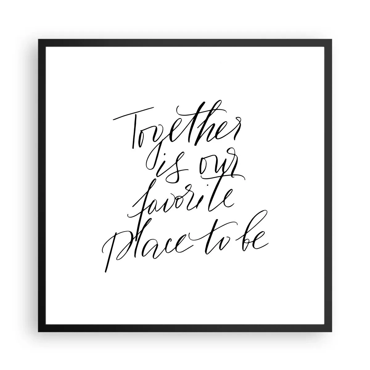 Plakát v černém rámu - Cítíte to také? - 60x60 cm