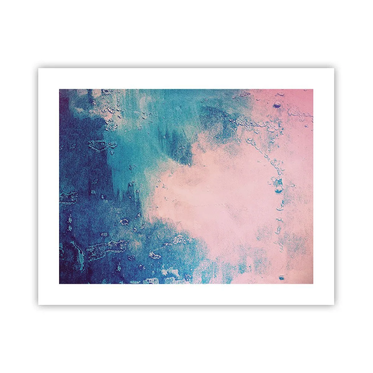 Plakát - Modrá objetí - 50x40 cm