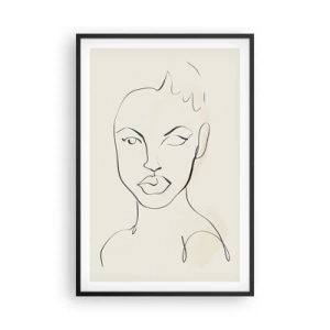 Plakát v černém rámu - Obrys smyslnosti - 61x91 cm