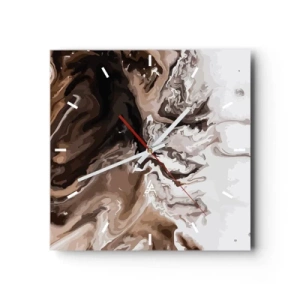 Nástěnné hodiny - Kontrast barev - 30x30 cm