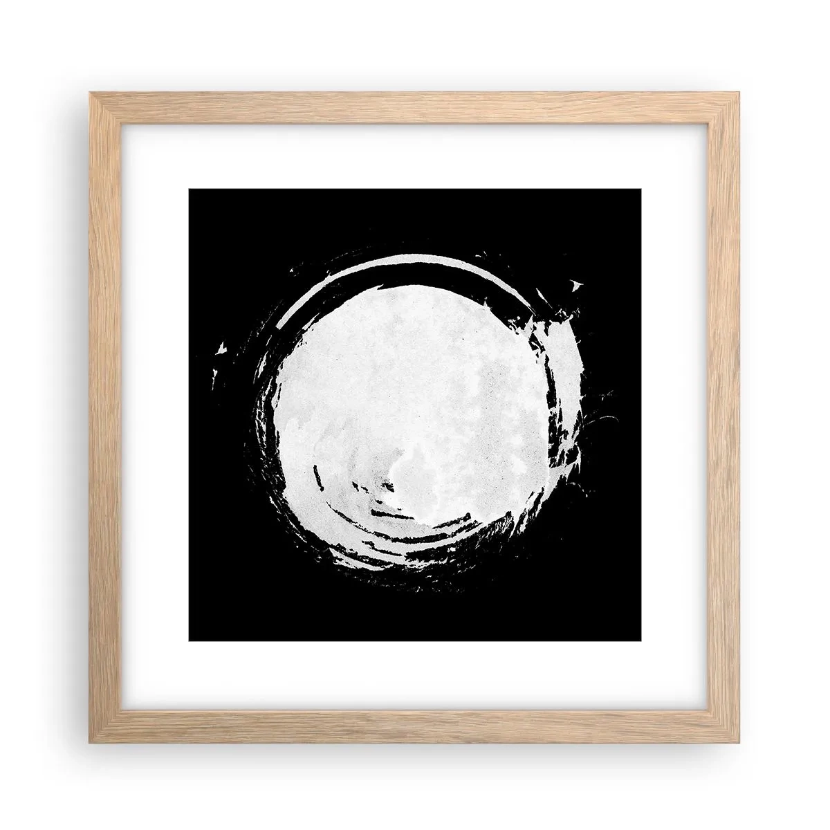 Plakát v rámu světlý dub - Správné řešení - 30x30 cm