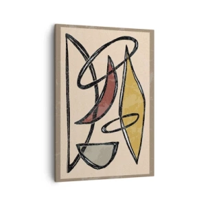 Obraz na plátně - Kompozice – oblouky a ovály - 50x70 cm