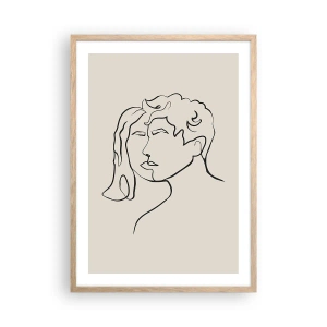 Plakát v rámu světlý dub - A byla jednota - 50x70 cm