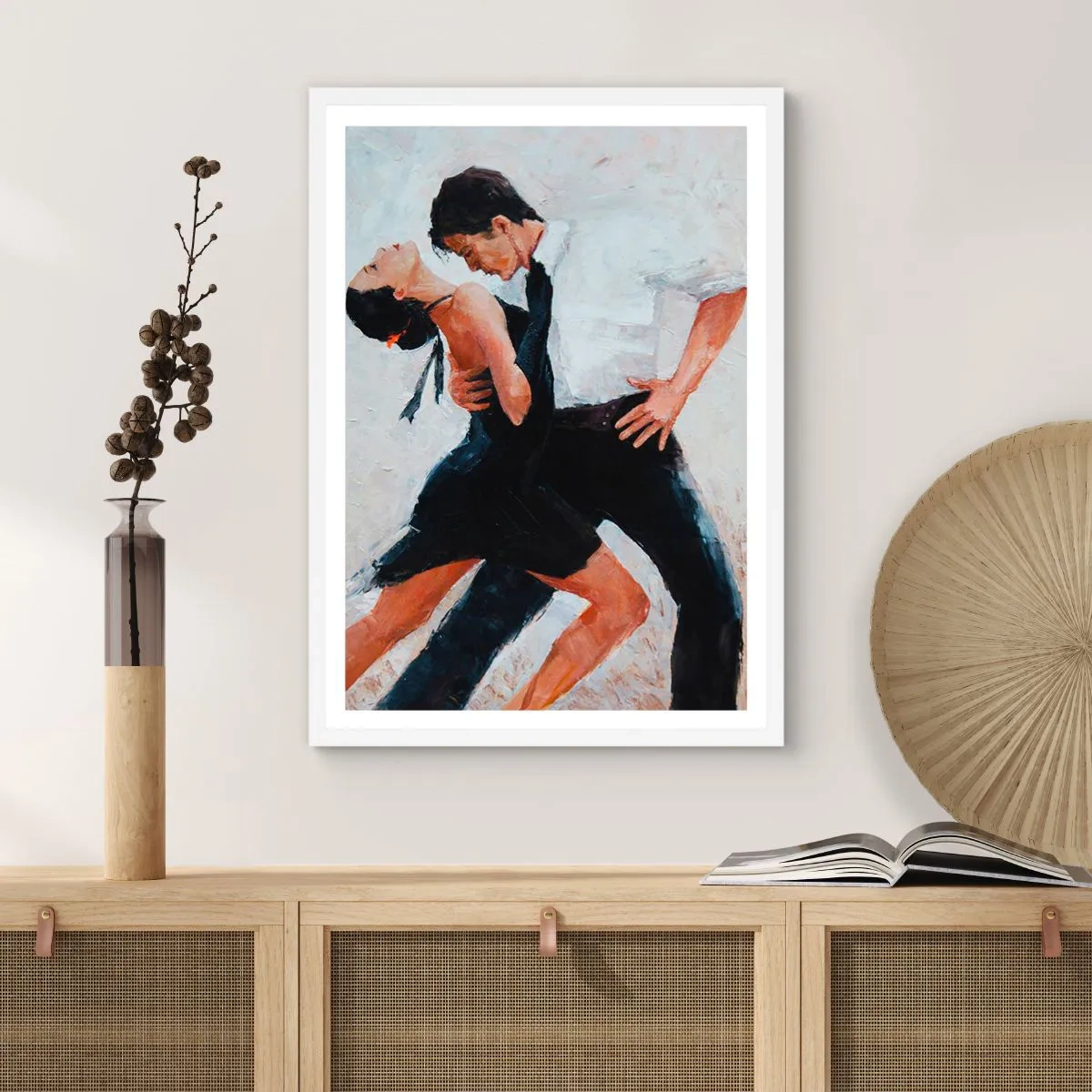 Plakát v bílém rámu - Tango mých tužeb a snů - 61x91 cm