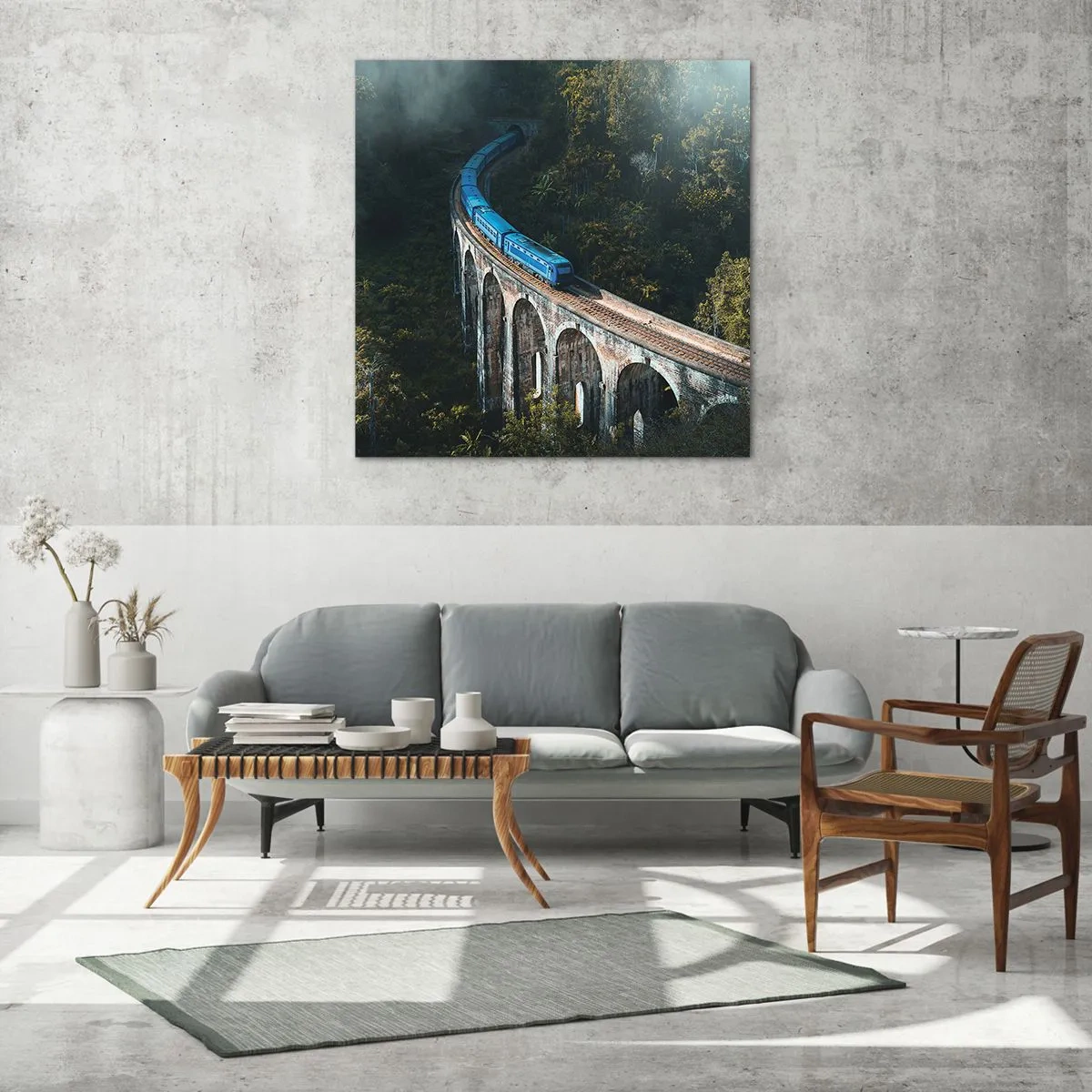 Obraz na skle - Přitažlivost přírody - 50x50 cm