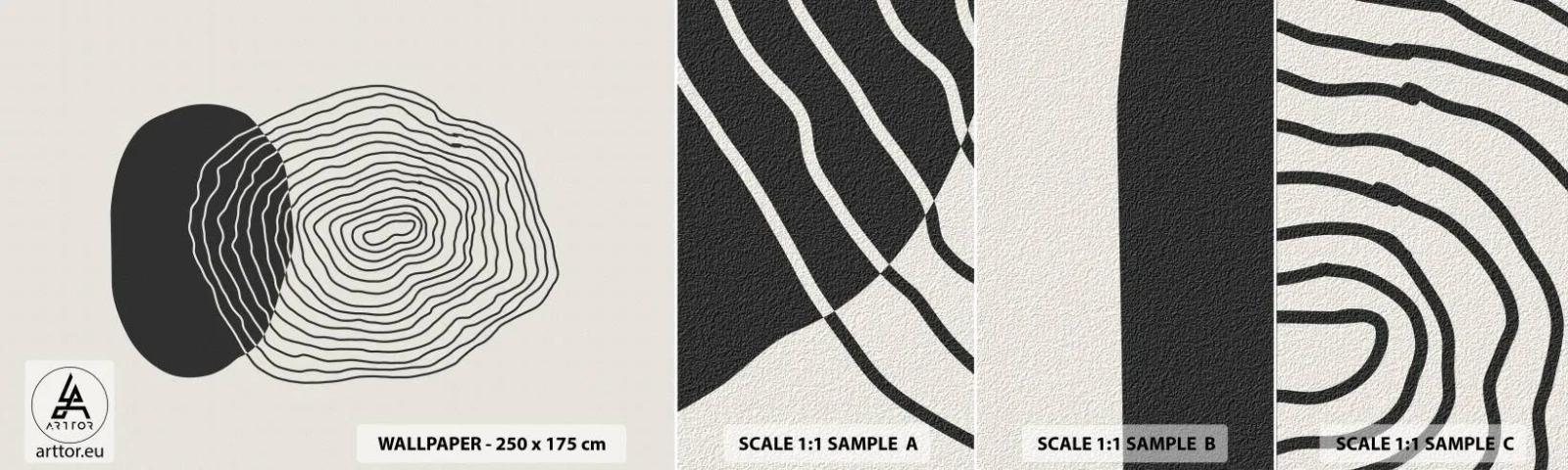 Vzor Fototapety Samolepicí Deluxe Sticker - Trvání a kmitání - Abstrakce, Kus, Grafika - 100x30 cm