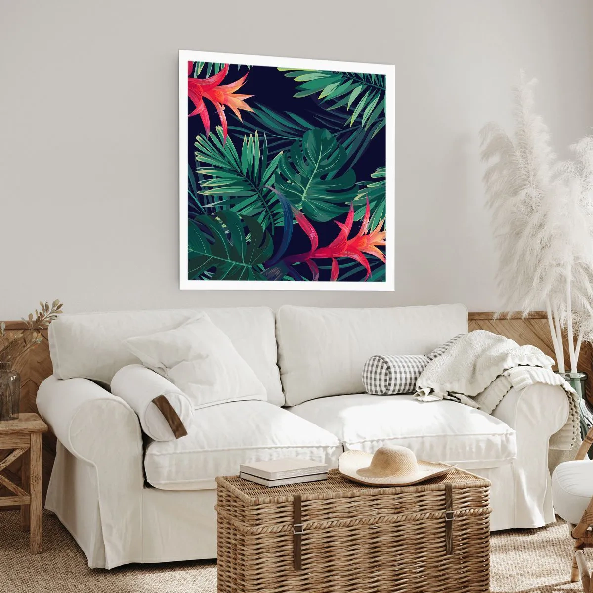 Plakát - Vzplanout v zeleném - 40x40 cm