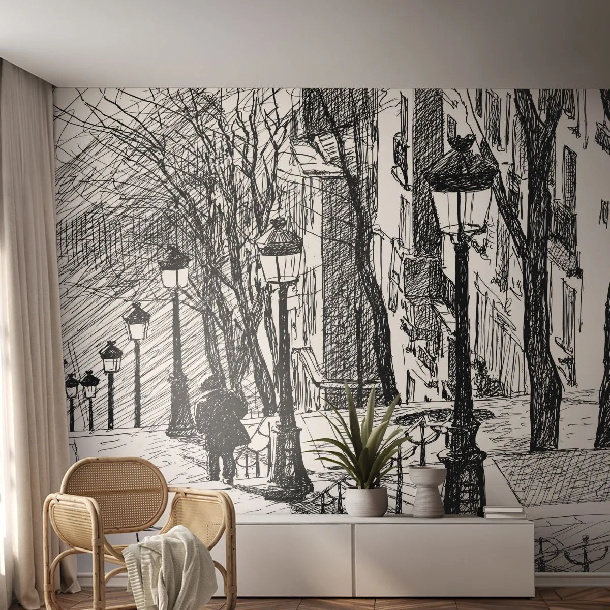 Fototapeta Premium Sand - Milostný příběh nebo horor? - Montmartre, Architektura, Paříž - 100x70 cm