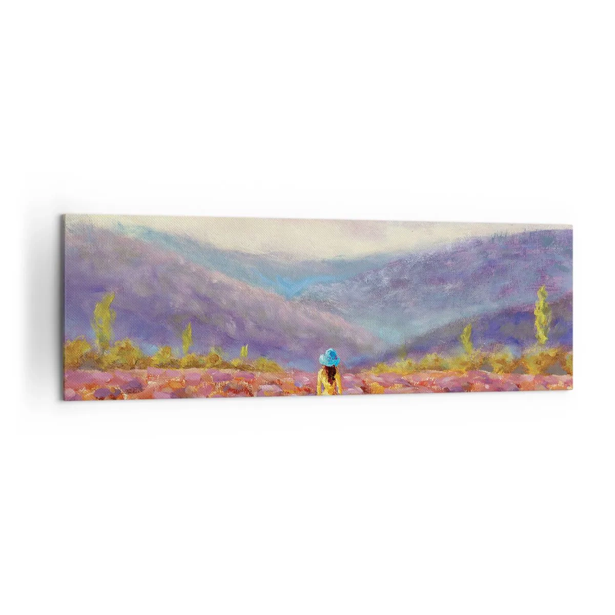 Obraz na plátně - V levandulovém světě - 160x50 cm