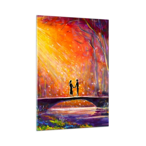 Obraz na skle - Nebe je taky miluje - 50x70 cm