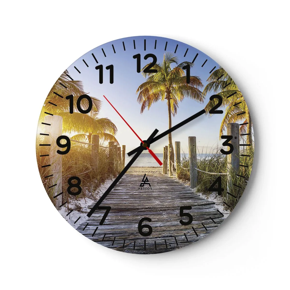 Nástěnné hodiny - Přímo do ráje - 30x30 cm