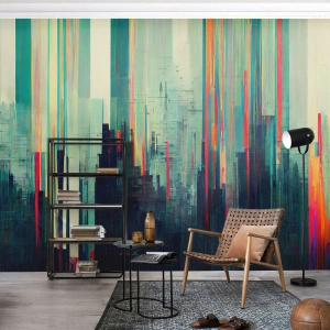 Fototapeta na míru Premium Canvas - Futuristické město - Abstrakce, Technika, Město