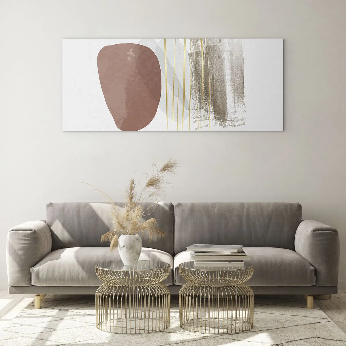 Obraz na skle - Abstraktní kolonáda - 120x50 cm