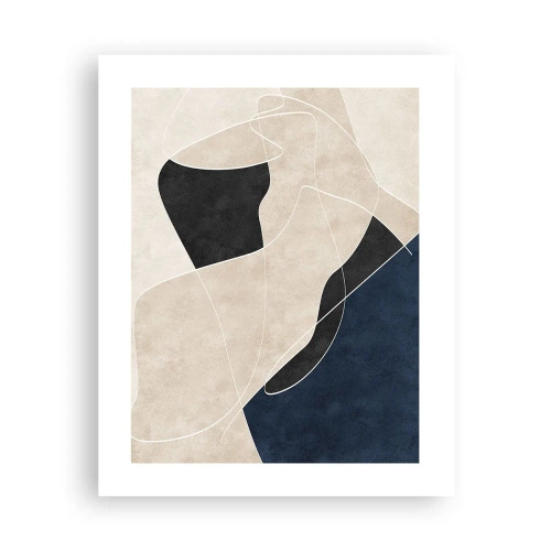 Plakát - Abstraktní kompozice – kontrast barev - 40x50 cm