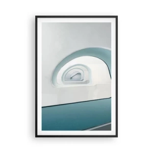 Plakát v černém rámu - Na dno modré - 61x91 cm