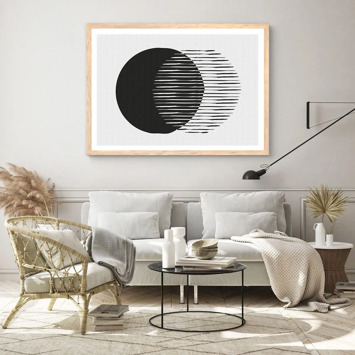 Plakát v rámu světlý dub - Jeho alter ego - 40x30 cm