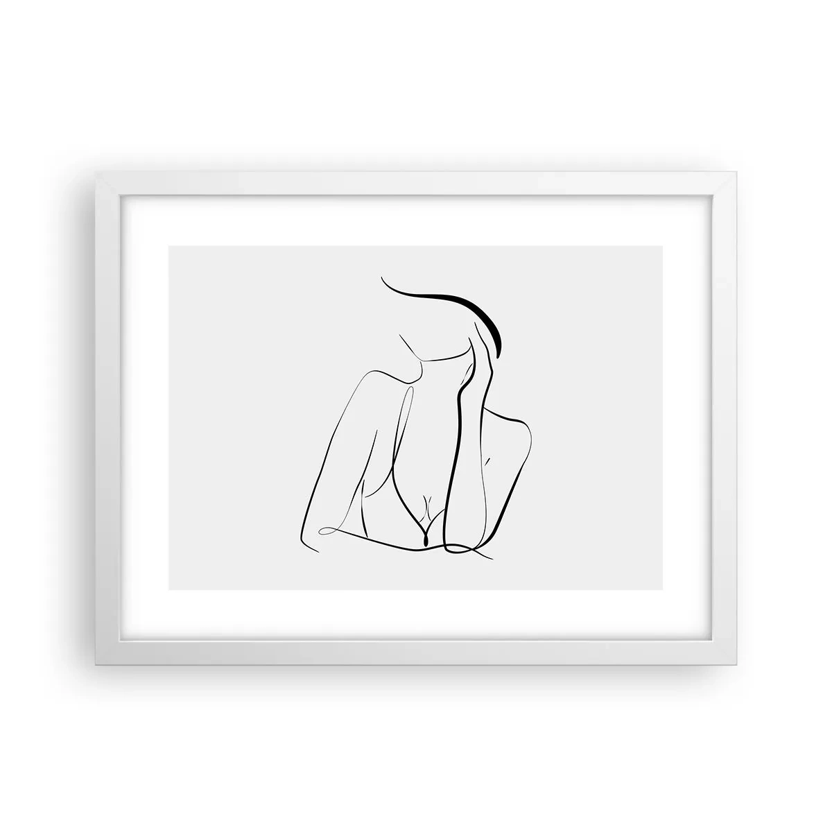Plakát v bílém rámu - Na vlně snů - 40x30 cm