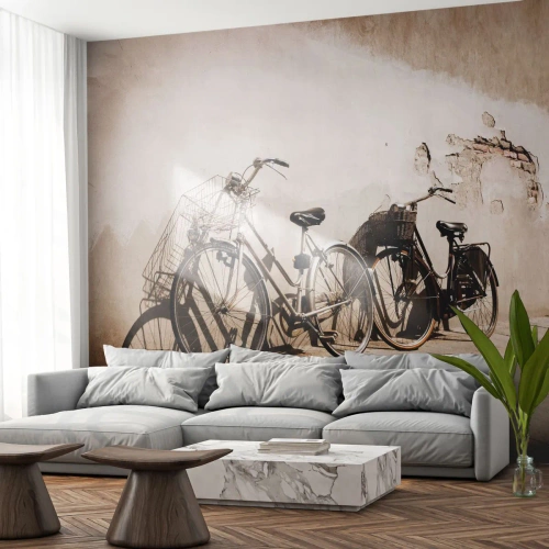 Fototapeta Premium Sand - Nezapomenutelné kouzlo minulosti - Jízdní kolo, Výlet, Vinobraní - 100x70 cm