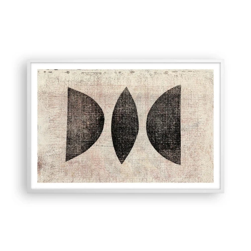 Plakát v bílém rámu - Etnická abstrakce - 91x61 cm