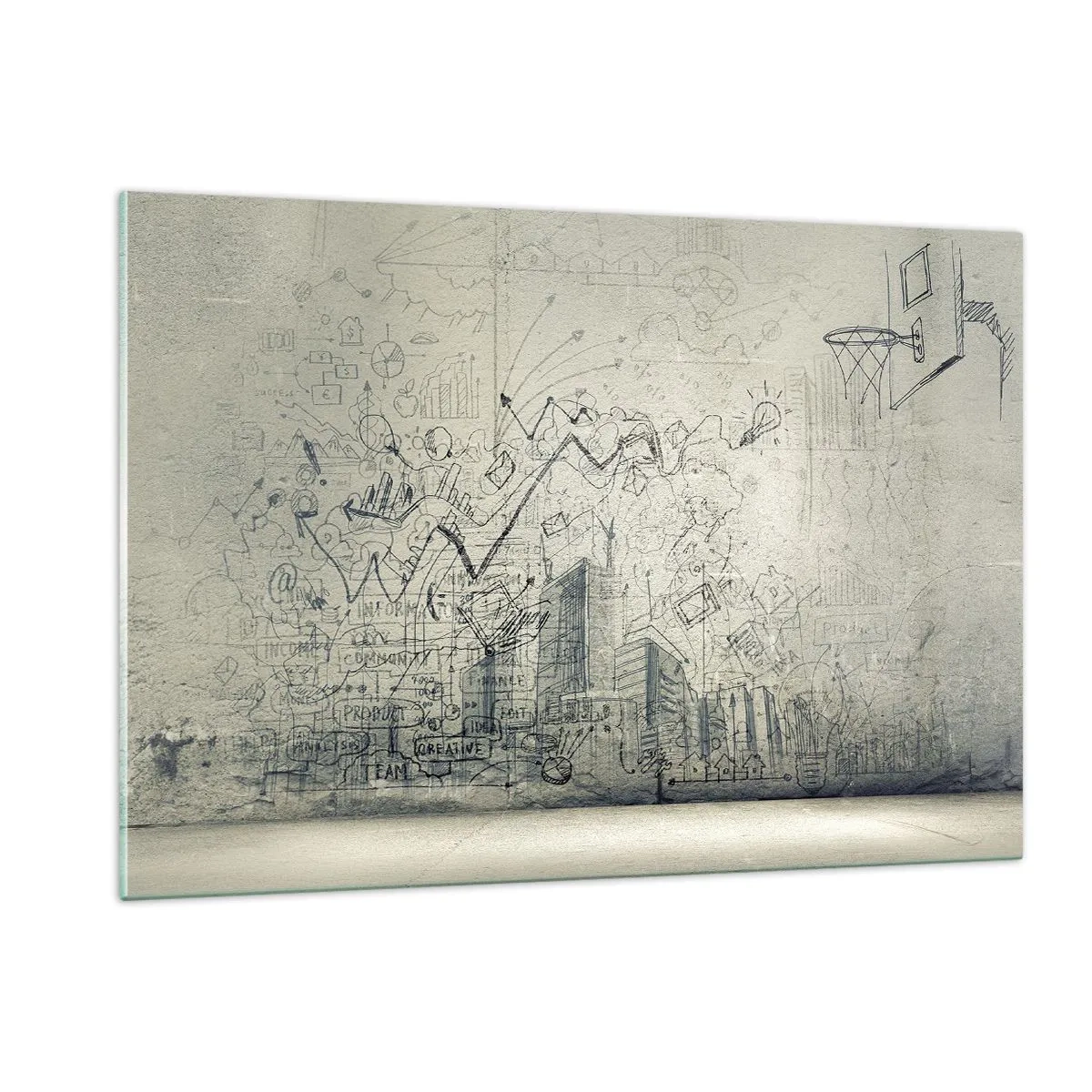 Obraz na skle - Můj skvělý městský život - 120x80 cm