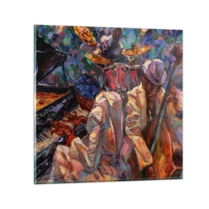 Obraz na skle - V jednom rytmu - 70x70 cm