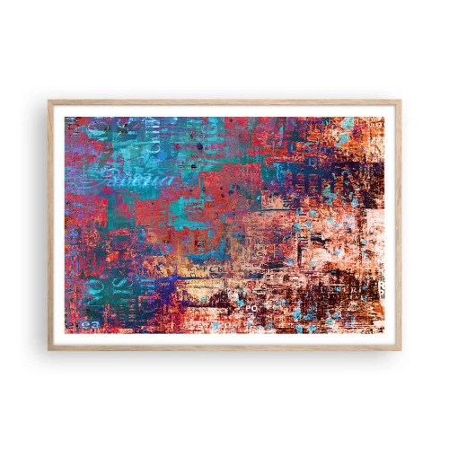 Plakát v rámu světlý dub - Paměť a zapomnění - 100x70 cm