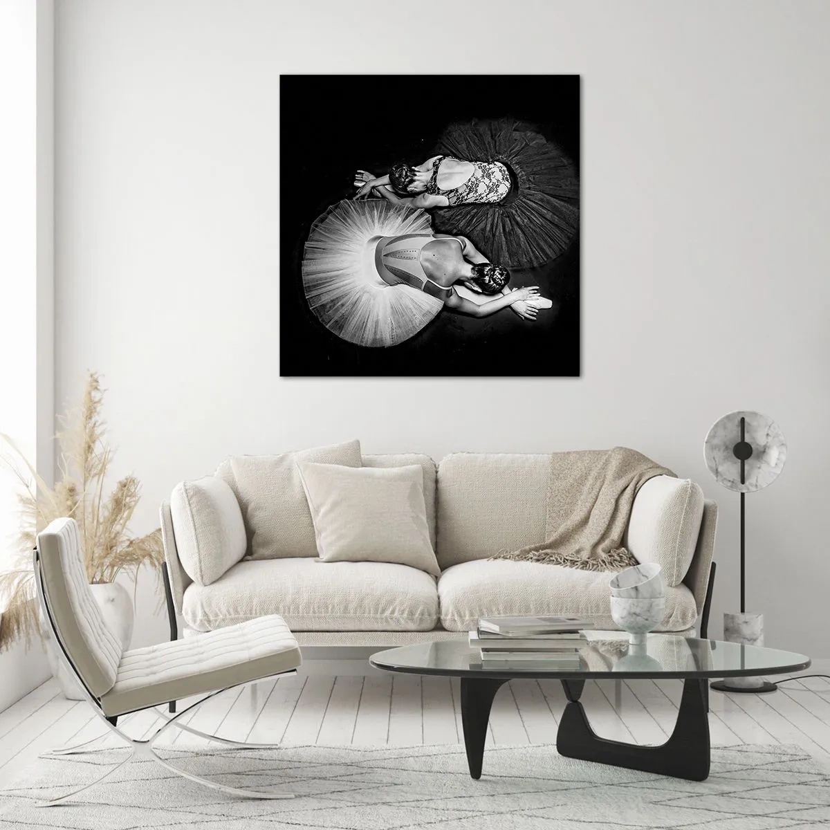 Obraz na skle - Jin a jang – dokonalá rovnováha - 70x70 cm