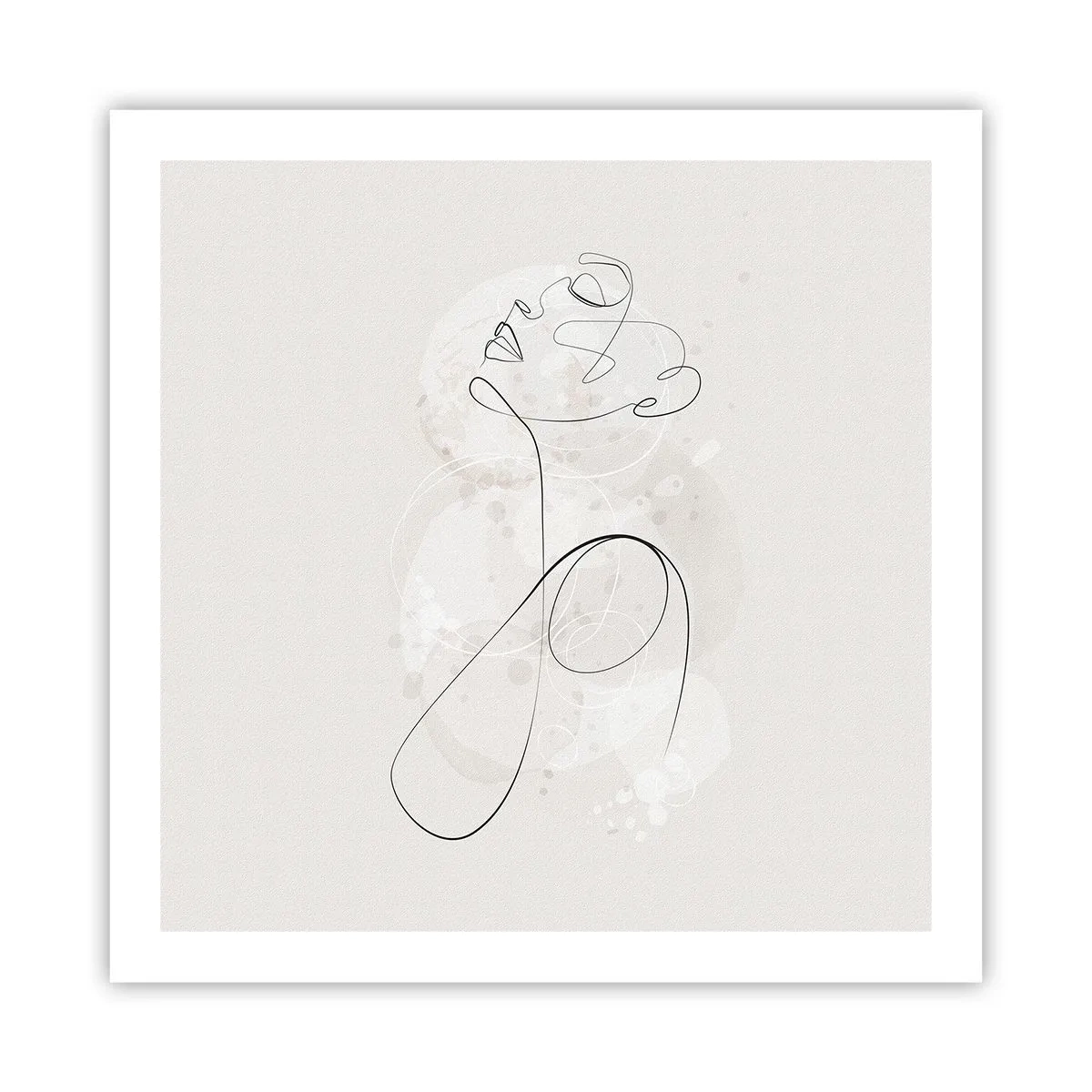 Plakát - Spirála krásy - 60x60 cm