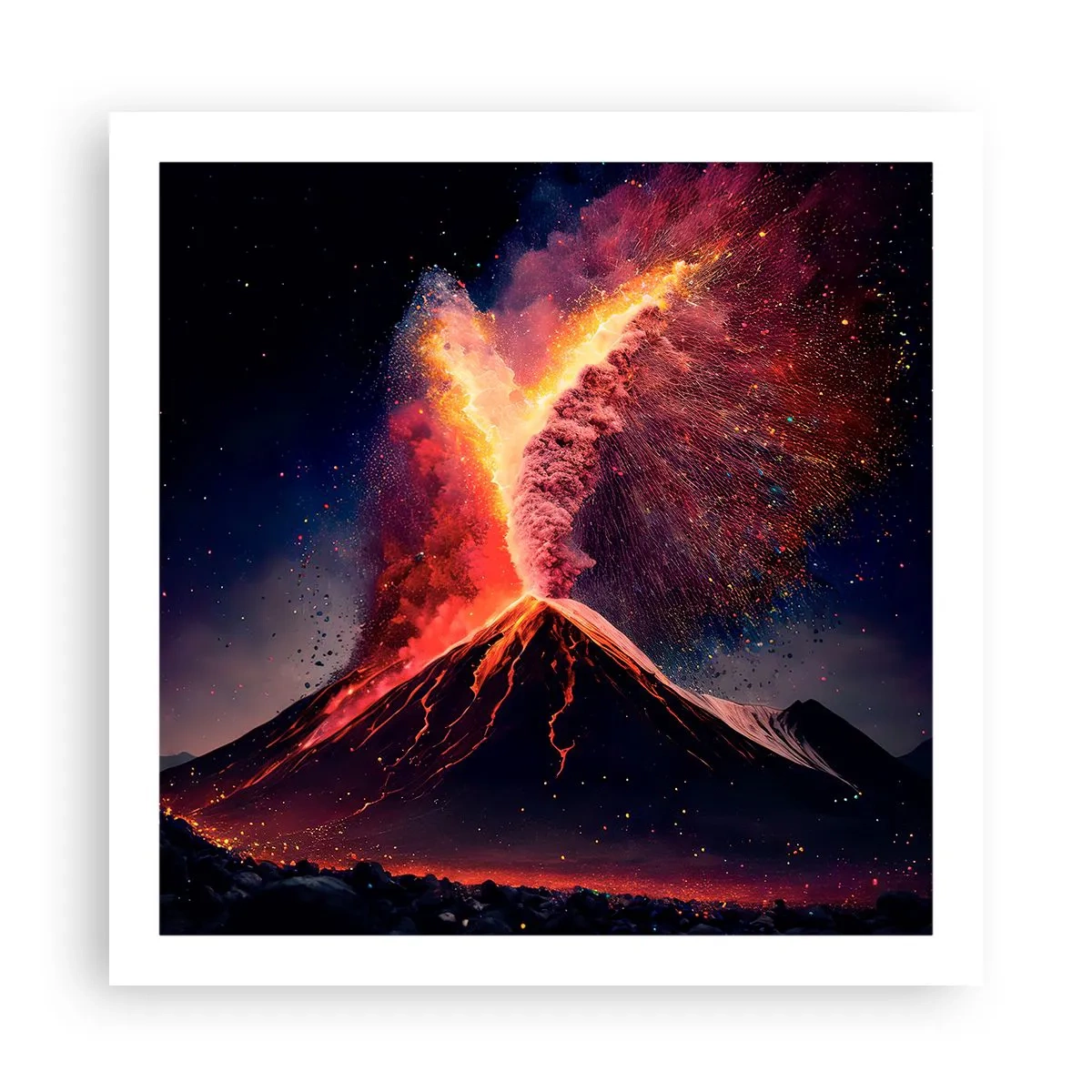 Plakát - Krása a hrůza - 60x60 cm