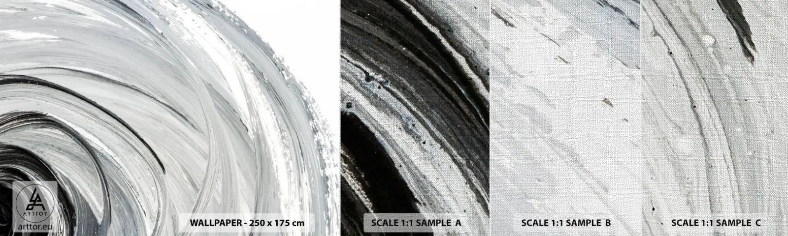 Vzor Fototapety Premium Canvas - Orbitální kompozice - Minimalistický, Kus, Malovat - 100x30 cm