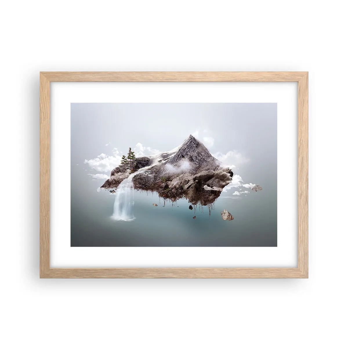 Plakát v rámu světlý dub - Pohled surrealisty - 40x30 cm