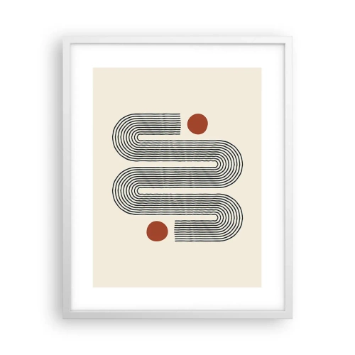 Plakát v bílém rámu - Od začátku do konce - 40x50 cm
