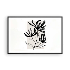 Plakát v černém rámu - Náčrtek pro herbář - 91x61 cm