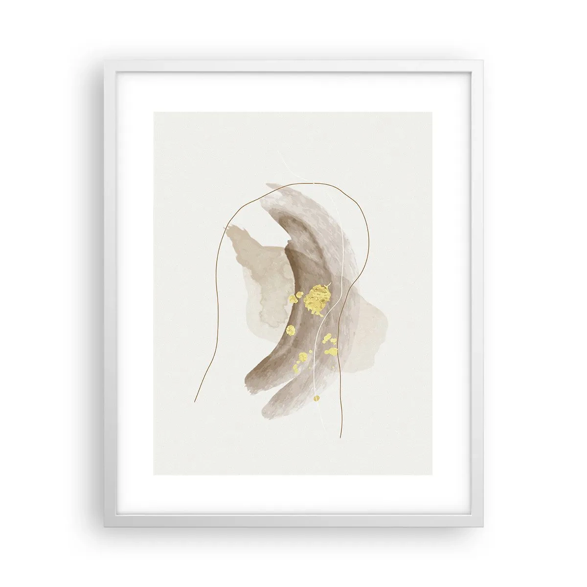 Plakát v bílém rámu - Vesmírná bytost - 40x50 cm