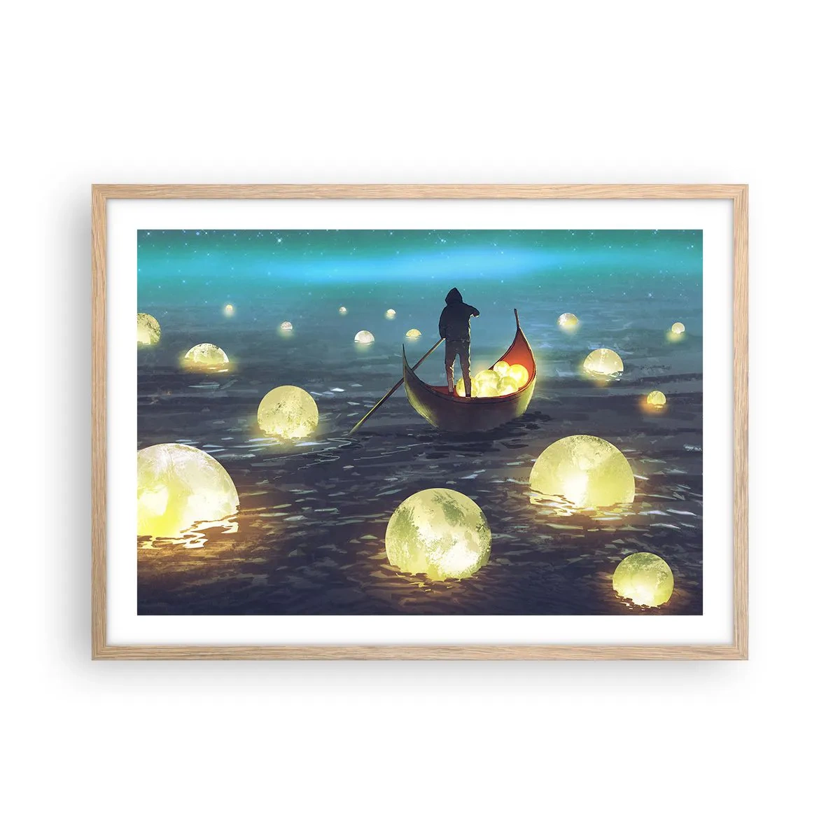 Plakát v rámu světlý dub - Věci, o nichž se filozofům nezdá - 70x50 cm