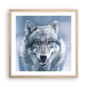 Plakát v rámu světlý dub - Přijmete tuto výzvu? - 50x50 cm