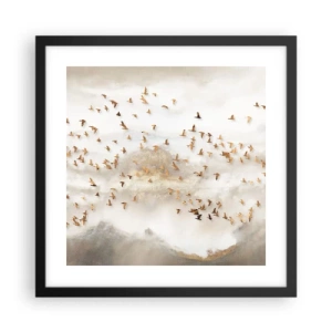 Plakát v černém rámu - Je čas… - 40x40 cm