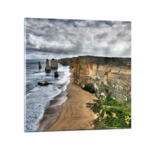 Obraz na skle - Drsná krása - 50x50 cm