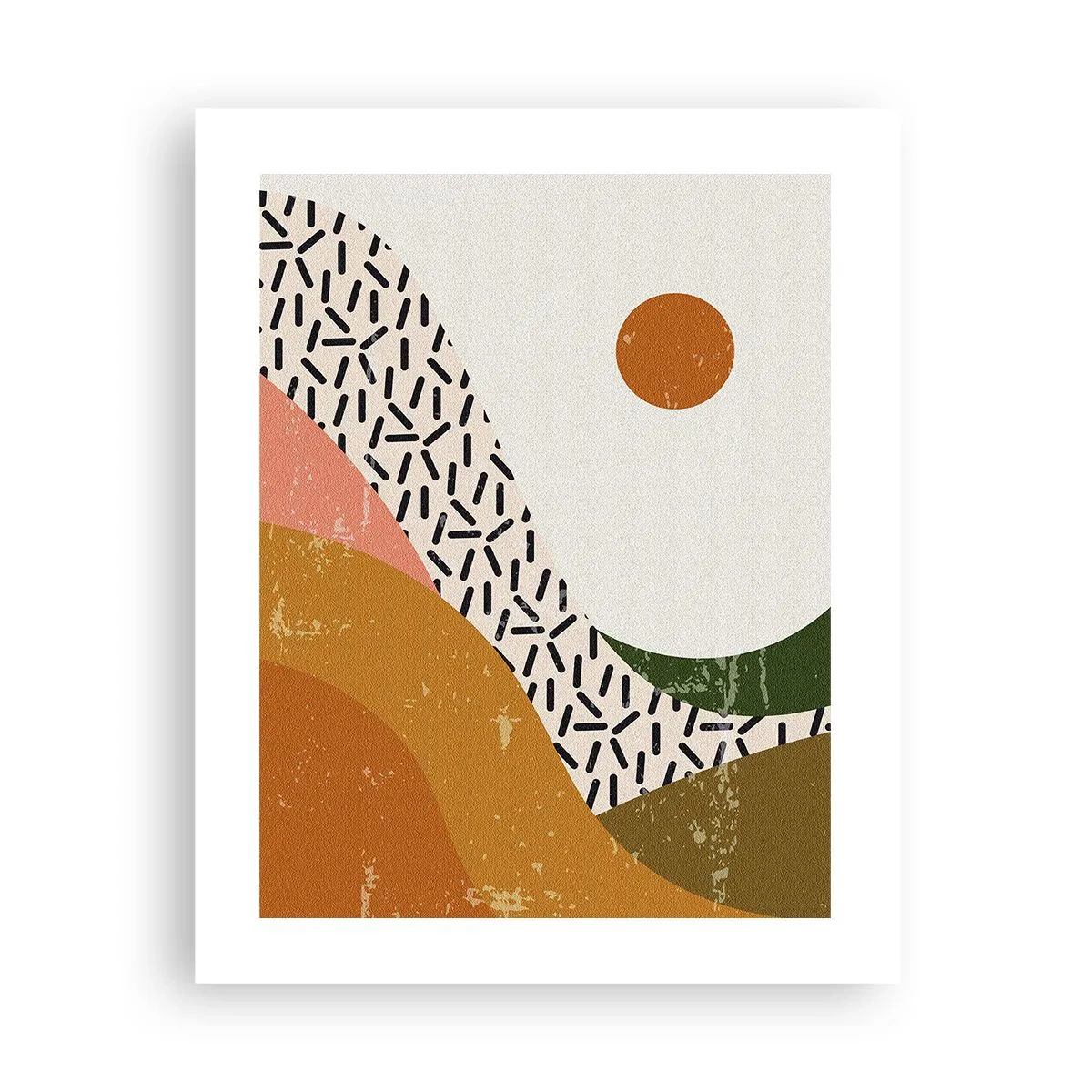 Plakát - Sluneční abstrakce - 40x50 cm