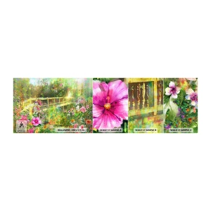 Vzor Fototapety Samolepicí Deluxe Sticker - Můstek jarního vzdychání - Krajina, Květiny, Zahrada - 100x30 cm