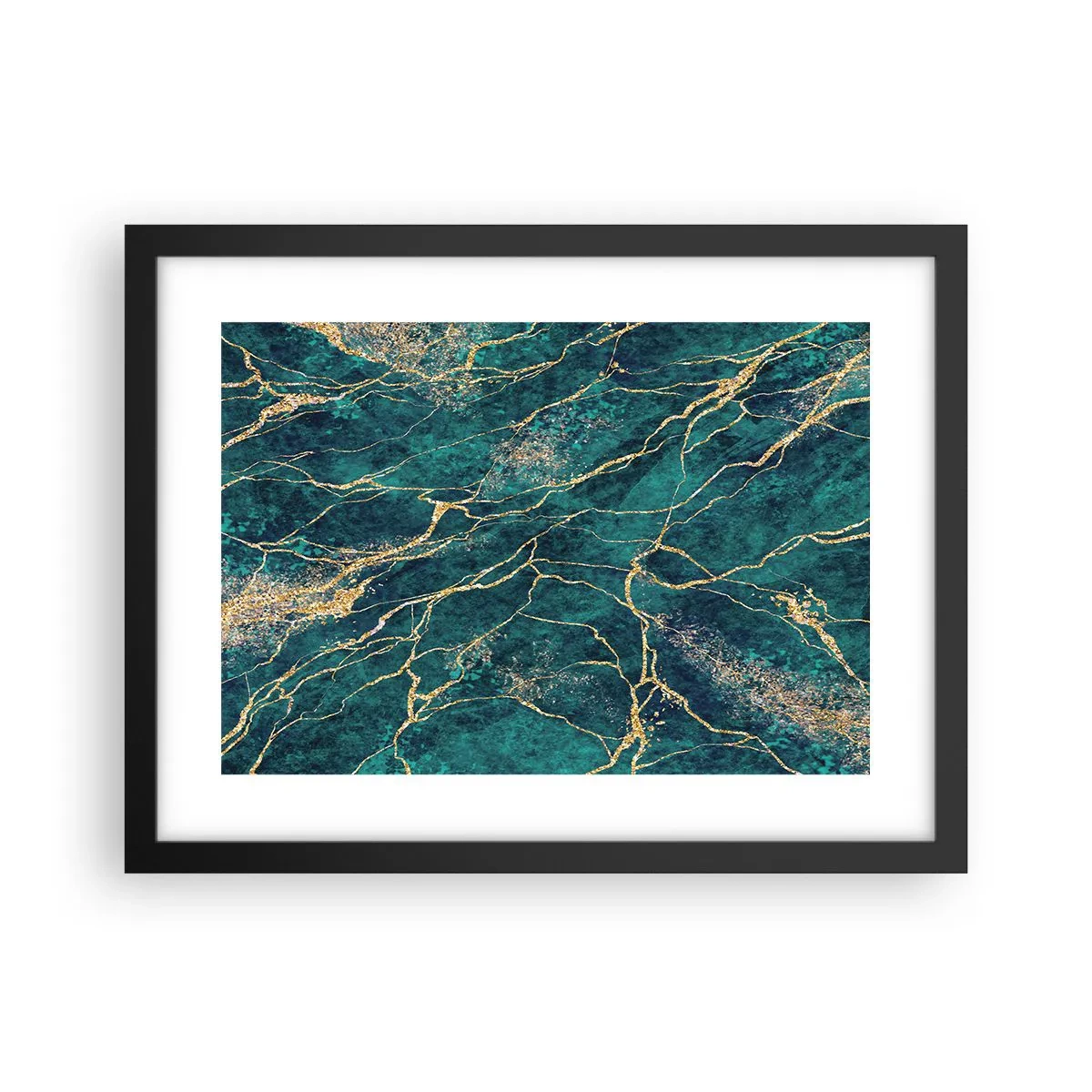 Plakát v černém rámu - Zlatá žíla - 40x30 cm