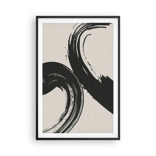 Plakát v černém rámu - Rozmáchle a dokola - 61x91 cm