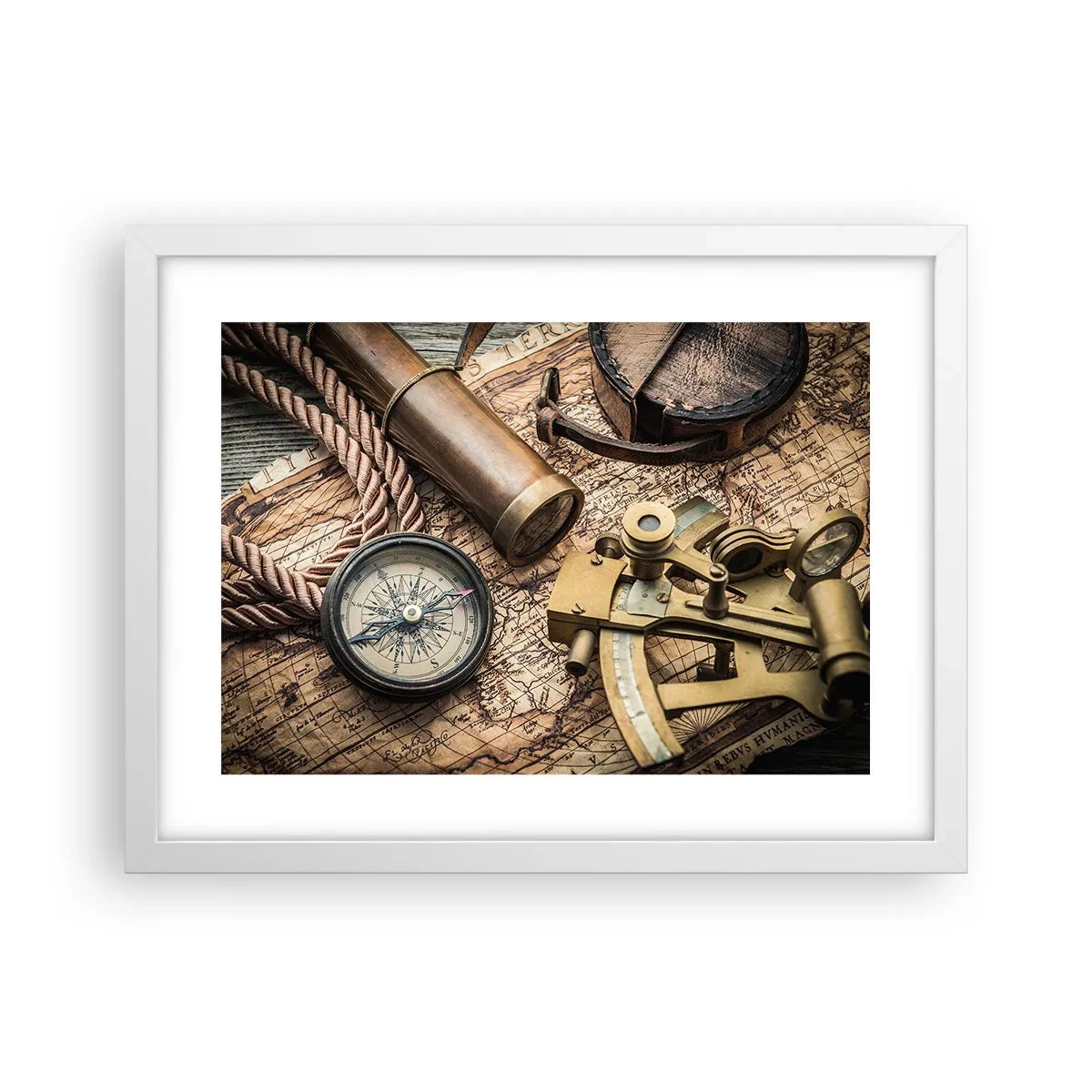 Plakát v bílém rámu - Urči směr - 40x30 cm