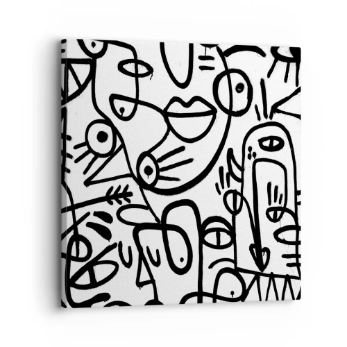 Obraz na plátně - Tváře a přeludy - 30x30 cm